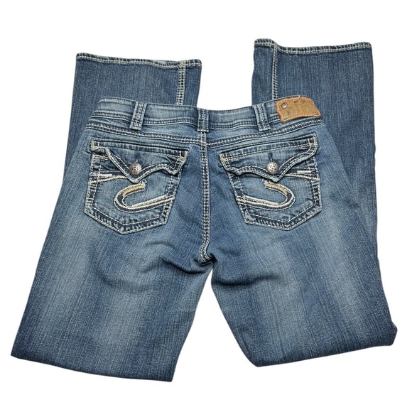 Silver Suki Surplus Bootcut Jeans Women's 30x32 Mid rise Stretch - Picture 4 of 6